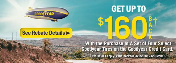 Goodyear Tire Rebates - $160